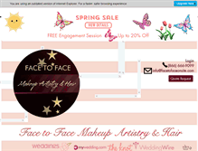 Tablet Screenshot of facetofacewithviolett.com